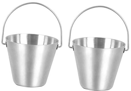 Hemobllo 2pcs Stainless Steel Rack for Kitchen Storage Container Modern Design for Dining Table Compact and Safe Holder for Home and Food Shops