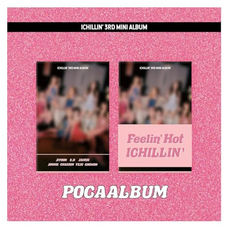 ICHILLIN' Feelin' Hot 3rd Mini Album POCA Version Photostand package+QR card+Photocard+Sticker+User guide+Tracking Sealed