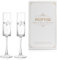 Nuptio Copas Champagne Mr Mrs: Lote de 2 Regalos Boda Plata Novios Bodas Aniversario Pareja Valentin Personalizados Enamorados Mujer Matrimonio Romanticos Casan Personalizadas Valentín Grabadas