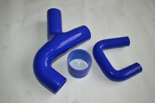 FSMOTO Kit de manguera de admisión turbo de silicona para Su-baru Impreza GC8 EJ20 2.0 WRX 1999-2000, color azul