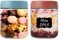 Glass Jars with Lids 2 Pack 16oz Overnight Oats Snack Pudding Yogurt Container Cereal Salad Meal Prep Portion Control Food Storage Cups Bowls Airtight with Stickers and Marker