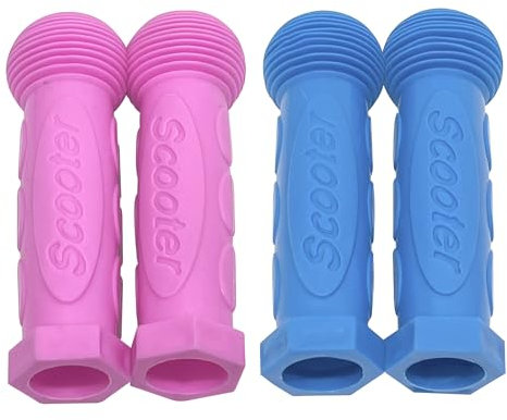 Mikro-Scooter-Griffe, weicher rutschfester Gummigriff, T-Stange, Griffe für Kinderfahrräder, Kinderfahrräder, Tretroller, Fahrrad, Drifting-Roller (2 Paar), 4 Stück