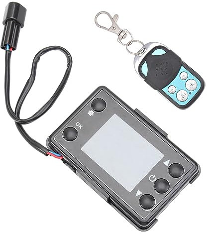 MOLUCKFU Auto Heizlüfter Steuergerät Lcd Display Tasten Fernbedienung Für Standheizung Pkw Parkheizung Zubehör Steuerung Zeitschaltuhr Unterstützung