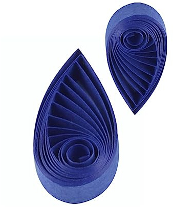Königsblaue 5 mm Quilling-Streifen – 120 Stück, 53 cm Länge – Premium-Papierstreifen für Bastelarbeiten, Glückssterne und Klassenzimmer-Projekte | Filigraner Kunstbedarf