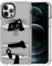 MOSNOVO für iPhone 12 Pro Max Hülle – Durchsichtige, schlanke, stoßfeste TPU+PC-Handyhülle, [6,6 Fuß Fallschutz/Anti-Abziehen] - Versteckte Schwarze Katze