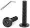 Dayalo Torx Schrauben, Schwarze Schrauben M4, 20 Stück Flachkopfschrauben M4 x 20mm, für Möbelmontage, Holzbearbeitungsprojekte, mit Torx Schlüssel