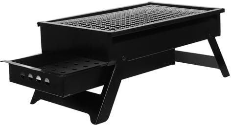 Milisten Barbecue Portable Au De Gril Extérieur Barbecue De Camping Pour Petits Rassemblements Gril De Table Compact