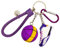 Porte-clés en forme de chaussure 3D avec mini ballon de basket et cordon, porte-clés élégant pour les fans de basket-ball, cadeau pour enfants, hommes et femmes, violet, M