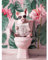 KEYIFA Cochon Peinture par Numéros pour Adulte, Kits de Peinture au Numéro avec Peinture Acrylique et Pinceaux, DIY Toilettes Creatif Toile Peinture à l'huile, Décoration de Maison 30x40cm