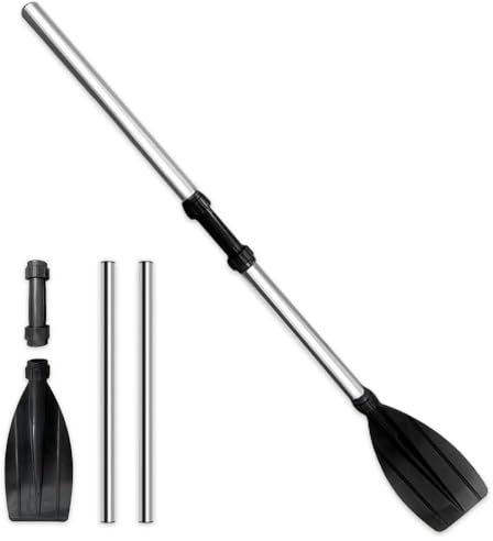 BNGXR Remi per Barche, 120cm Paddle per Kayak, Alluminio e PVC Pagaia per Kayak da Canoa Gonfiabile, PaddBNGXRle in Alluminio, Accessori per la Nautica