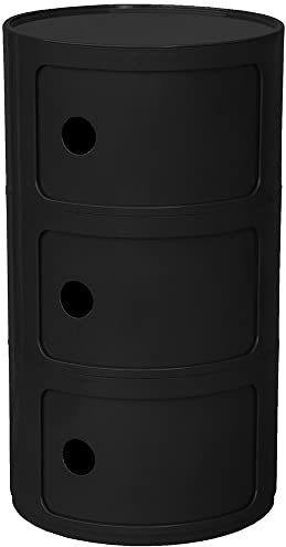 Iconik Interior Armoire de Stockage - 3 tiroirs - New Caracas 3 Noir