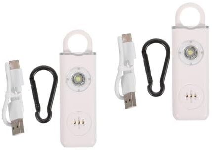 Beavorty 2 Juegos De De Con Alarma Personal Accesorios Para De Seguridad Para Mujer Portátiles Bonitos E Inteligentes De Defensa Personal Para