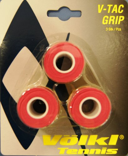 Volkl V-Tac Lot de 3 Grips de Tennis Rose