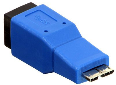 LINDY - Adaptador USB 3.0, USB B Hembra a Micro-B Macho