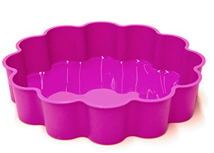 Lily Cook KP5229 Moule à Cake Décoratif Coeur Silicone Rose/Vert/Bleu 24 x 24 x 5 cm *Coloris Aléatoire*