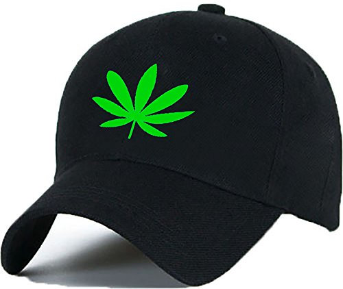 MFAZ Morefaz Ltd Baumwolle Baseball Cap Caps Ganja Weed 420 Leaf Green