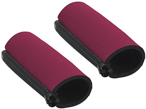 Ossenberg Neopren Griffpolster mit Reißverschluss für Krücken Stützen Gehhilfen gegen Druck und Schwiele - 2er Pack - Rot, Blau, Gelb, Grau, Lila, Schwarz, Türkis