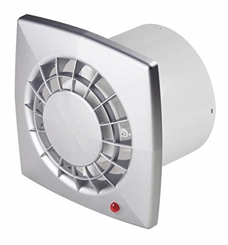 Armar Trading LTD Grey Bathroom Extractor Fan 100mm / 4 with Ball Bearing Wall Ceiling Ventilator WGS100