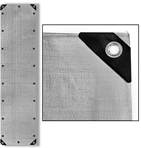 ESTEXO Abdeckplane Schutzfolie Schutzplane Gewebeplane PE Plane Gartenplane Grau 260 1,5x6
