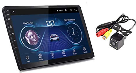 GOFORJUMP 10 Pulgadas Android 8.1 Universal Car Radio Android Car Radio Player GPS NAVEGACIÓN WiFi Bluetooth MP5 Player con cámara de visión Trasera