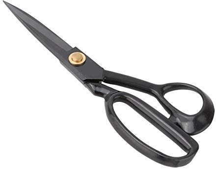 Pssopp Classic with Modern Ergonomics Black High Carbon Steel Tailor Scissors HC-9in