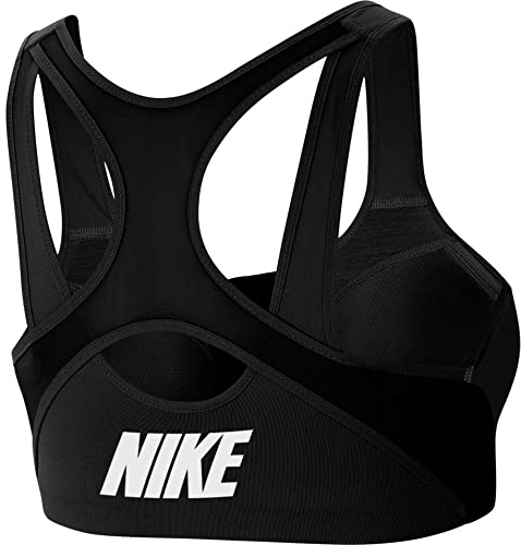 Nike CN3718-010 Shape Zip Bra Sports Bra Womens Black/Black/White/(White) S