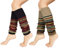 Voqeen Stulpen Damen Beinwärmer Knie Socken Böhme Gehäkelt Gestrickt Stulpen Bein Wärmer Beinstulpen Strümpfe Gestreift Strümpfe Socken Verdicken Tanzen Strumpf Lange Beinwärmer