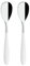 Grunwerg 2TAS650W Yin & Yang Luxury Tablespoons Gift Boxed, 18/10 Stainless Steel, White