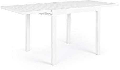 Bizzotto Pelagius Tisch weiß ausziehbar 83-166x80 Code 0662711
