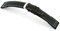 RIOS1931 Fliegerband Rindsleder Uhrenarmband handgemacht in Deutschland Robust 20mm Schwarz Weiße Naht