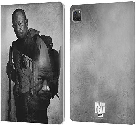 Head Case Designs Offizielle AMC The Walking Dead Morgan Doppelte Aussetzung Leder Brieftaschen Handyhülle Hülle Huelle kompatibel mit Apple iPad Pro 11 2020/2021 / 2022