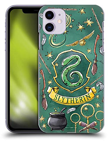 Head Case Designs Offizielle Zugelassen Harry Potter Slytherin Muster Deathly Hallows XIII Harte Rueckseiten Handyhülle Hülle Huelle kompatibel mit Apple iPhone 11