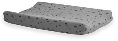 Jollein 022-503-65347 Wickelunterlage Trikot 50x70cm Spot Storm Grey, grau, 175 g