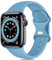 Epova Cinturino in Silicone Compatibile con Apple Watch 44mm 42mm 45mm 46mm 49mm, Cinturini di Ricambio per Apple Watch Ultra/Ultra 2/ iWatch SE Series 10 9 8 7 6 5 4 3 2 1, Lago Blu, Piccolo