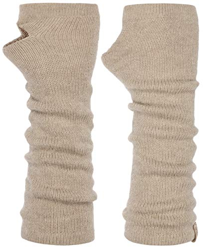 Roeckl Stulpen mit Kaschmir Armstuplen Handschuhe Strickhandschuhe Halbhandschuhe Damen - Winter Herbst-Winter - One Size hellbeige