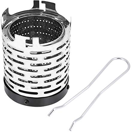 Camping Grill Herd, Edelstahl Tragbare Mini Vents Design Outdoor Folding Metall Heizung Gasherd Abdeckung Gasheizungen für Wandern BBQ Picknick Lieferungen