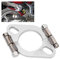 KIMISS Auspuff-Split-Flansch, 2-Zoll-Flach-Oval-Split-Reparatur-Auspuffflansch-Ersatzzubehör
