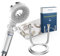 senstil® Premium Duschkopf mit Schlauch | bis zu 60% wassersparende Handbrause | 3 Strahl Modi | SPA, Regendusche, Booster | Optimaler Wasserdruck, Smart-Stop Taste spart Wasser & Energie (Weiss)