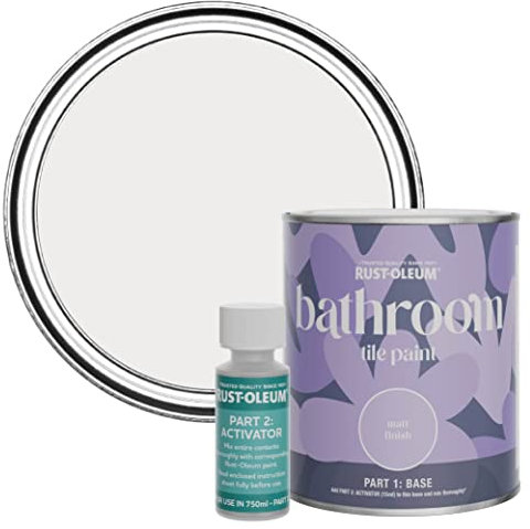 Rust-Oleum wasserbeständiger Fliesenlack für das Badezimmer in mattem Finish -Fleur 750ml