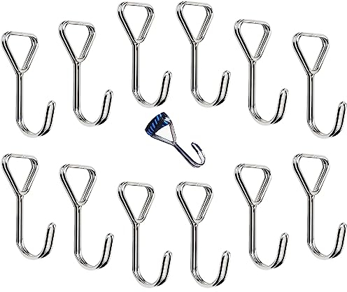 12 Stück Spiralhaken, Spanngurte Universal Haken für Expanderseil, Expander, Planenspanner, Fahrrad, Abspanngummis, Gummispanner, Anhänger Planen, LKW, Boot, Motorrad