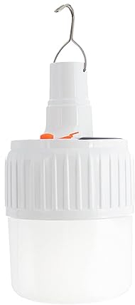 Wiederaufladbare Solar-Campinglampe [wasserdicht] Tragbare Solar-Campinglampe mit 5 LED-Lichtmodi, ideales Zubehör für Camping, Angeln, Outdoor, Garten oder Grill [Fernbedienung enthalten] (1)