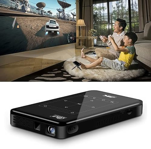 P09 Portable 4K Ultra HD DLP Mini Smart Projector with Infrared Remote Control, Amlogic S905X 4-Core A53 up to 1.5GHz Android 6.0, 1GB+8GB, Support 2.4G/5G WiFi, Bluetooth, TF Card