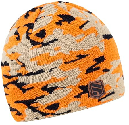 SABBOT Herren Outdoor Mütze,Warme Kappe, Fleece-Futter,Geschenke Für Männer, Wintermütze, Strickmuster