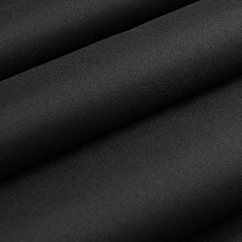 Textrend Wasserdichtes Gewebe als Meterware - Nähgewebe - Polyester - Langlebig - Textilien 1x1,5m - Textilien als Meterware (Schwarz)