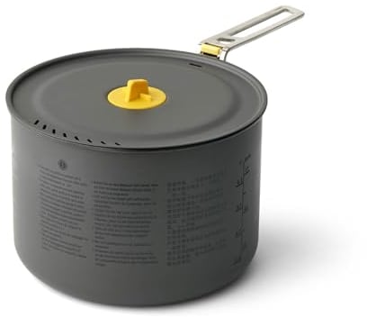 SEA TO SUMMIT - Frontier Pot 3L - Ultraleichter Campingtopf - 3 Personen - Kochtopf mit Antihaftbeschichtung + Siebdeckel - Kompaktes Design - aus harteloxiertem Aluminium - 304 g