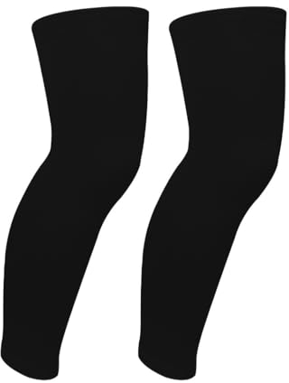 Youery Manches de compression à jambes longues pour enfants, Protection UV Chaussettes de Sport pour Enfants, Longue Support Soutien Genou pour Garçons, Filles, Jeunesses.