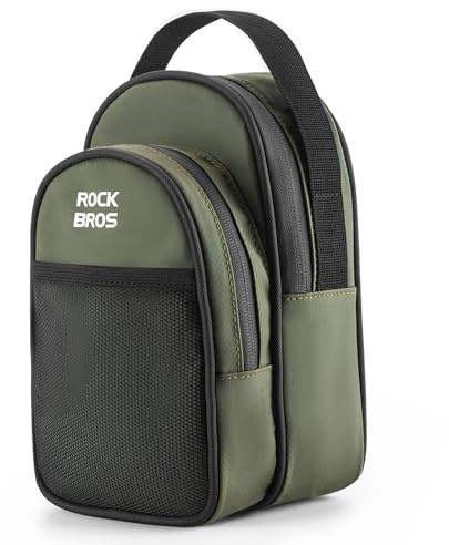 ROCKBROS Fahrradtasche Lenkertasche Vordertasche für Faltrad mit Schnalle 1,8L Schichtspeicher Fahrrad Lenkertasche