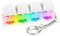 Fiorky Fidget-Spielzeug, 4 Tasten, LED-Licht, Stressabbau Erwachsene