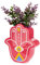 balvi Blumenvase Lucky Hand Farbe Rot Die Hand als glückbringendes Symbol Keramik 21 cm