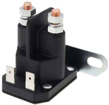 ECSiNG 12V 4 Anschlüsse Anlasser Magnetschalter Rasenmäher Magnetschalter Aufsitzmäher Anlasserrelais Schalter für Quads Rasenmäher Rasentraktoren 1873611 725-04439